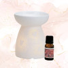 DIFFUSEUR COEUR BLANC AVEC SENTEUR DE ROSE