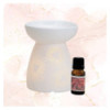 DIFFUSEUR COEUR BLANC AVEC SENTEUR DE ROSE