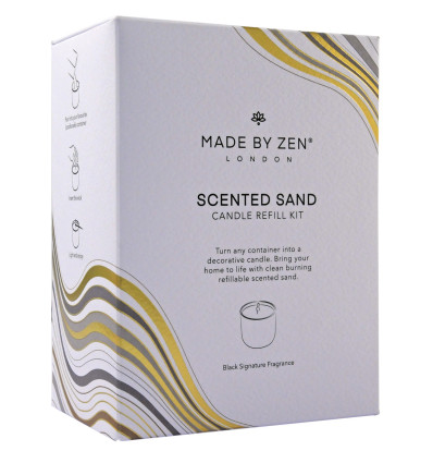 Coffret de sable parfumé et de mèches pour bougies