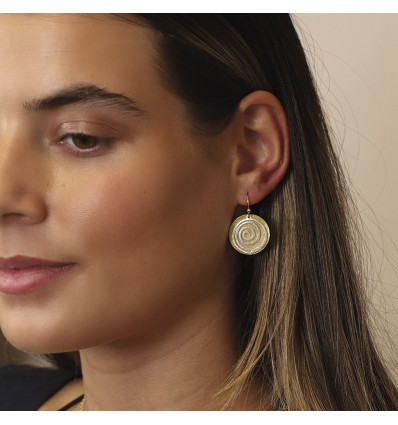 Boucles d'oreilles spirale