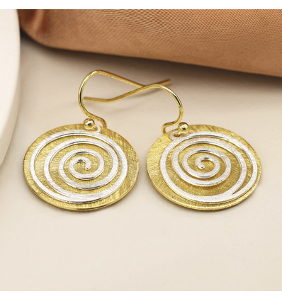 Boucles d'oreilles spirale