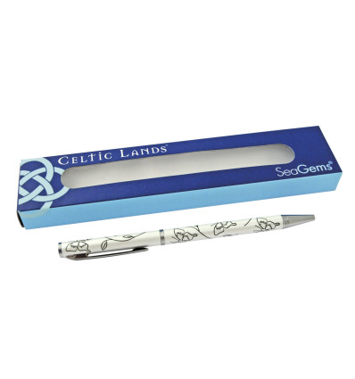 STYLO PAPILLON BLANC