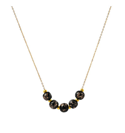 Collier avec perles en verre de Murano