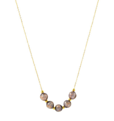 Collier avec perles en verre de Murano