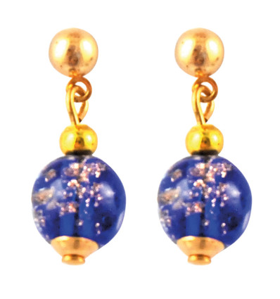 BO VERRE MURANO BLEU FONCE