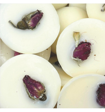 Fondants de cire parfumée à la rose
