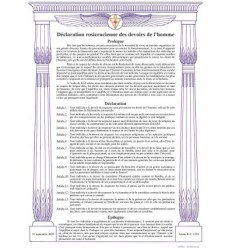 Rosicrucian declaration of human duties.