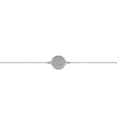 BRACELET FLEUR DE VIE ACIER