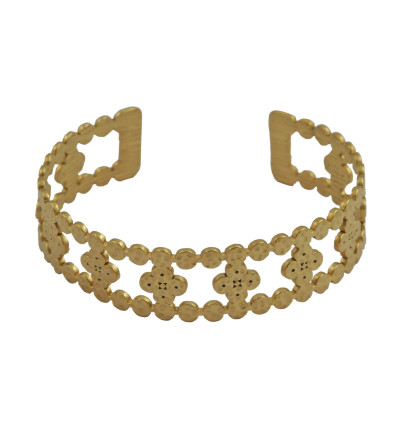 Bracelet manchette doré