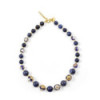 Collier sodalite et perles bleues de Murano