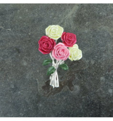 BROCHE BOUQUET DE ROSES