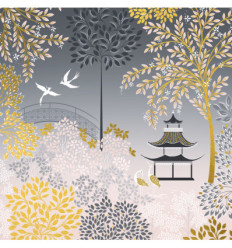 My Japanese Garden -Double Greeting Card