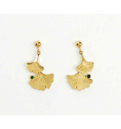 Boucles d'oreilles Gingko