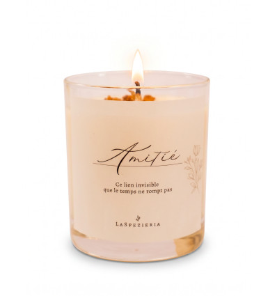 BOUGIE A LA ROSE AMITIE