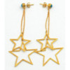 Boucles d'oreilles avec perle de turquoise