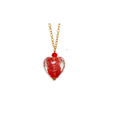 Murano glass heart pendant