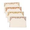 LOT 4 MINI CARTES DENTELLE DECOUPE LASER