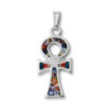 Croix ansée en verre de Murano