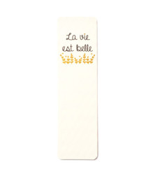 Marque-page "La vie est belle"