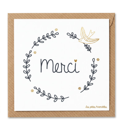 Carte simple "Merci"