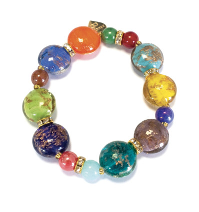 BRACELET MURANO HYGIE MULTICOLORE