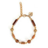 BRACELET MURANO ATHENA TOPAZE AMBRE