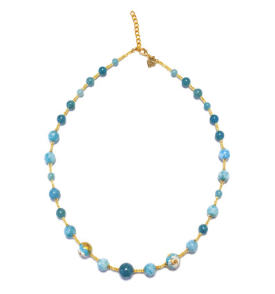 COLLIER MURANO SCRIGNO TURQUOISE
