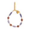BRACELET MURANO THEMIS BLEU ET MAUVE