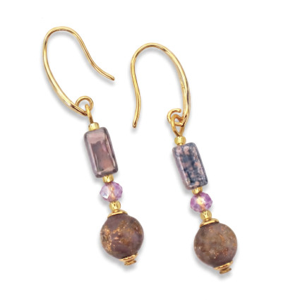 BO MURANO THEMIS BLEU ET MAUVE