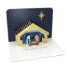 CP 3D CRECHE DE NOEL AV ENVELOPPE