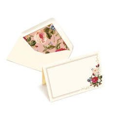Carte double "Roses Fleuries"