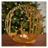 BOUGEOIR CERF SAPINS DORE