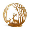 BOUGEOIR CERF SAPINS DORE