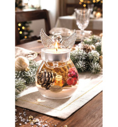 BOUGEOIR ANGE TRANSPARENT NOEL