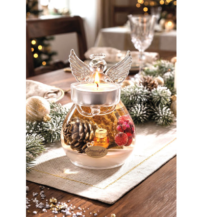 BOUGEOIR ANGE TRANSPARENT NOEL