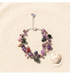 Bracelet "Message de pierres " améthyste