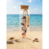 BRACELET QUARTZ ROSE TUBE EN VERRE