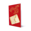 Card with musical score and notes