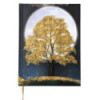 CARNET A ECRIRE ARBRE DORE