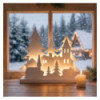 Snow-covered village