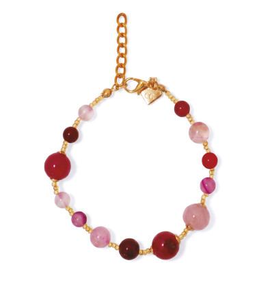 BRACELET MURANO SCRIGNO SLIM FUCHSIA