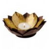 Golden lotus Candle holder small size