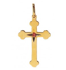 Croix rosicrucienne - Plaqué or