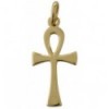 Ansate cross 18 k gold-plated