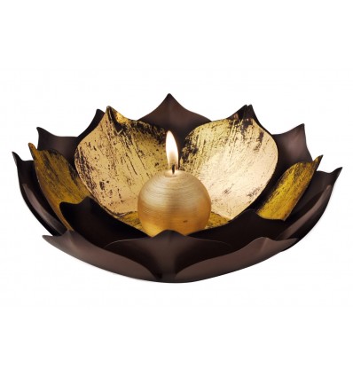 Golden lotus Candle holder large size