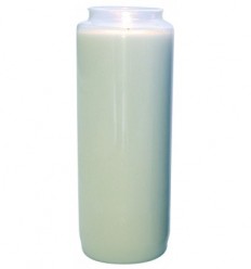 White 9-day lasting sanctuary candle