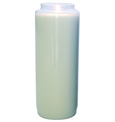 White 9-day lasting sanctuary candle