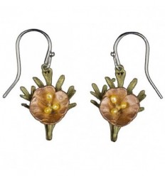 Boucles d’oreilles pendentif Pavot de Californie