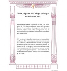 Nous, députés de la Rose Croix…