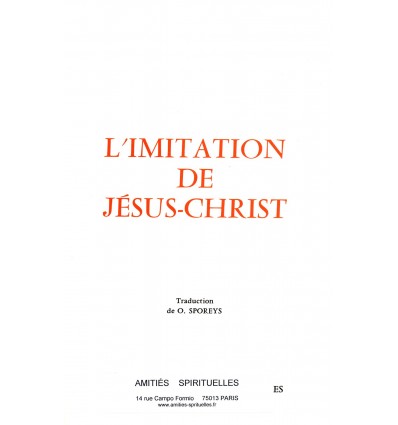 L'imitation de Jésus-Christ